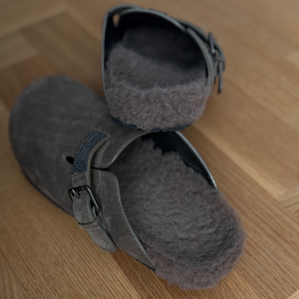 Brunello Cucinelli Monile-Detailed Clogs/mules, dark brown, size 41 - Picture 7 of 8